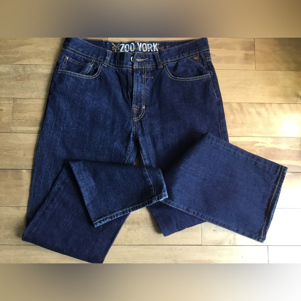 Zoo York Men's Straight-Leg Deep Indigo Jeans 34x33